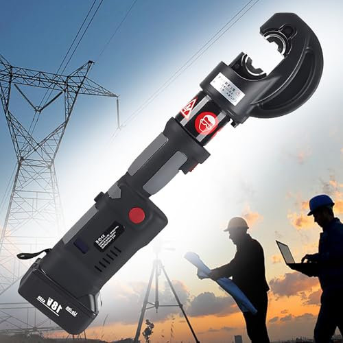 CIELOBLOEN Sertisseuse Hydraulique Professionnelle 16-400mm² | Pince à Sertir Multicouche Rechargeable | Batterie Longue Durée Et Design Ergonomique pour Chantiers