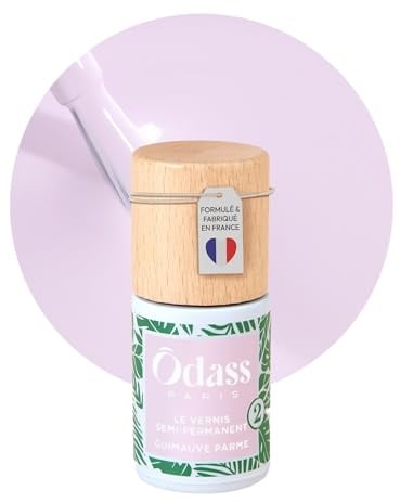 Odass Paris - Vernis Semi-Permanent Sans HEMA, Sans TPO & Vegan - Application Facile à la Maison - Dépose Douce sans Abîmer les Ongles - Fabriqué en France à partir d’Ingrédients Biosourcés