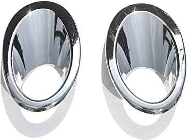 OMAC Nebelscheinwerfer Rahmen Umrandung kompatibel mit Nissan Qashqai +2 2008-2014 Chrom ABS 2x