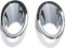 OMAC Nebelscheinwerfer Rahmen Umrandung kompatibel mit Nissan Qashqai +2 2008-2014 Chrom ABS 2x