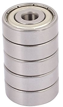 sourcing map 5 Stück 636 Kugellager 6 x 22 x 7mm Stahl Rillenkugellager | Miniaturkugellager