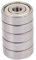 sourcing map 5 Stück 636 Kugellager 6 x 22 x 7mm Stahl Rillenkugellager Miniaturkugellager
