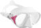Cressi Erwachsene Calibro Tauchmaske, Weiß/Rosa, Uni