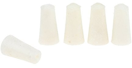 MagiDeal 5 Stück/Pack Gummistöpsel Labor Flask Glaskolben Reagenzglas Flaschen Stöpsel Konisch Gummistopfen Flaschenstopfen Pfropfen - Weiß 9-13mm