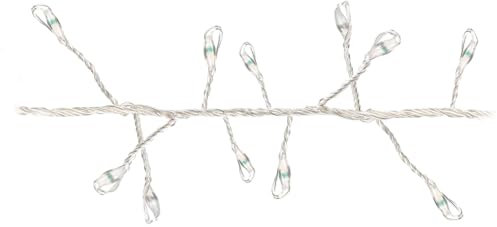 LED-Büschellichterkette Silberdraht, warmweiß, 240 LEDs, 230V, IP44, 7,4m