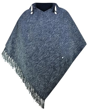 virblatt - Mexiko Poncho Herren XXL | Baumwolle | Herren Poncho Winter warm Kapuze | zum Wenden | Baja Hoodie Goa Rollstuhl - Abajo XXL BD
