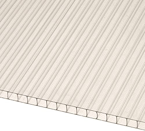 Pack 8uds Placa o Panel de policarbonato Celular - 6mm -150x105 cm (Transparente)