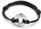Zysta Personalisiert Gravur- Edelstahl Asche Schmuck Memorial Urne Armband Verstellbar Lederarmband Kreis der Ewigkeit des Lebens Wasserdicht Armreif + Trichter füllen Kit (Silber)