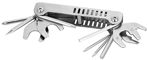 BigKing Folding Allen Key Wrench, Wrenches Screwdriver Dive Tool, 8 in 1 Diver Repair Multi Tool Set, Scuba Diving Diver Pick Valve Repair Multi Tool Set for Repairing & Adjusting