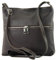 modamoda de T144 Damen Leder Umhängetasche Schultertasche Messenger bag handmade in Italy, Farbe:Dark Chocolate2021