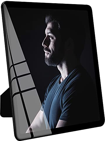 ASEEWO 8x10 Bilderrahmen schwarz, Bilderrahmen aus Glas, Bilderrahmen zum Aufhängen, matt für Wand- und Schreibtischdekoration (8 x10 inch, schwarz)
