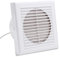 Randaco Badlüfter Ø 150mm Wandventilator Mit Ruckstauklappe Badventilator, Leise Weiß Ventilator, für Bad Küche Keller Vorratsraum WC Badezimmer