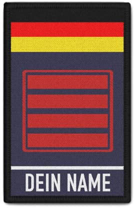 Copytec Rank Patch Bundeswehr Feuerwehr Personalisiert Dienstgrad #39119