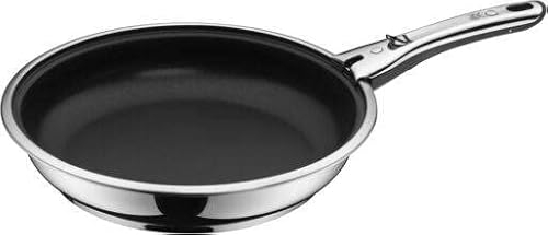 WMF Click&Serve - Padella a induzione, 28 cm, senza manico in acciaio inox, antigraffio, rivestimento in acciaio INOX Cromargan, adatta al forno, adatta a tutti i piani cottura