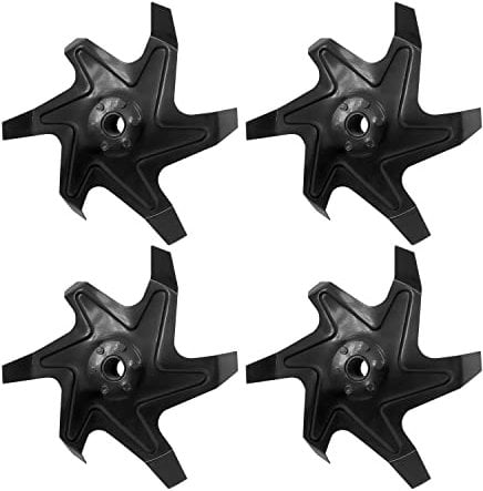 Juego de 4 azadas para motoazada de 52 cc de repuesto compatible con cuchillas para machos