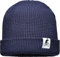 (A) Unisex Organic Cotton Beanie : Fahrrad Elch (Patch) - Mütze Herren Winter - Bio Baumwolle Strickmütze Damen - Fahrradmütze (Navy)