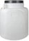 BAUPROFI Barril de 50 l cuadrado con tapa, color blanco, recipiente apto para alimentos