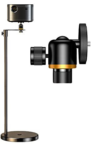 HVAYING Projector Stand, Floor Projector Shelf,Hide Use,360°Swivel, Height 5-Stage Adjustment 29/49/69/89/109cm, Projectable Ceiling,Load Capacity 10kg