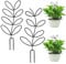 Amaxiu Juego de 2 Enrejados para Plantas en Maceta, Práctico Enrejado de Metal Pequeño Soporte para Plantas de Jardín Mini Enrejado para Plantas de Interior para Plantas Trepadoras Macetas deBricolaje