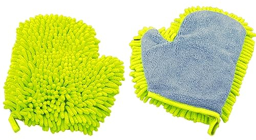 Unger – Waschhandschuh und Putzhandschuh aus Mikrofaser für universelle Reinigung und Entstaubung, saugstarkes Händehandtuch von professioneller Qualität, vielseitiges Haushaltszubehör, 4 Stück