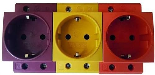 PROTEC.class PDSDO DIN-Steckdose, 16A, für Hutschiene, orange