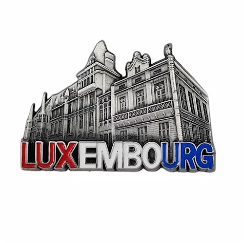 VekkEr Kühlschrankmagnete, Kühlschrankmagnet, Großherzoglicher Palast Luxemburg, Kühlschrankmagnet, Reise-Souvenir, Geschenk, 3D-Kühlschrankdekoration, magnetischer Aufkleber