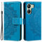 HTDELEC Coque pour Xiaomi Redmi 13C 4G Bleu,Housse en Cuir Premium Flip Case Portefeuille Etui avec Stand Support et Carte Slot Xiaomi Redmi 13C 4G - Bleu