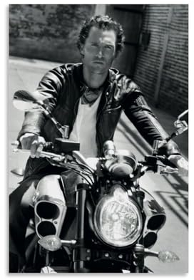 OqcEha Matthew McConaughey Retro-Poster, Stern, Leinwand, Wandkunst, Bild, Drucke, hängendes Foto, Geschenkidee, Dekoration, Heimkunst, 30 x 45 cm