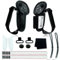 AZURAOKEY Kit de housse antidérapante et antidérapante avec sangle de poignet et couvercle de batterie amovible pour Meta Quest 3 VR Accessoires (Noir)
