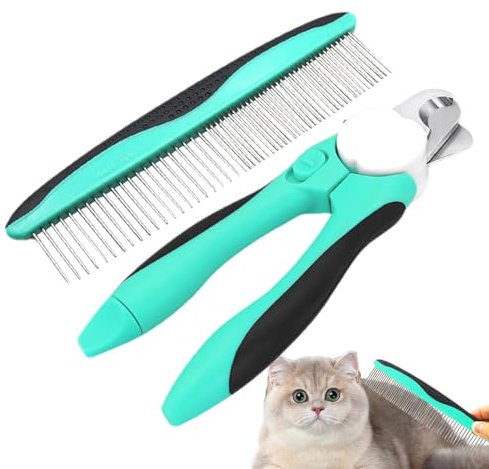 Nagelknipser für Haustiere mit Licht, LED-Krallenknipser für Hunde | Haustier-Nagelschere mit Nagelfeile - Katzenkrallenschere mit LED, Krallenpflege, tragbarer Haustier-Nagelschneider zum Trimmen der