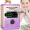 Ltteaoy Spardose für Kinder 3-12 Jahren, Elektronische Spardose mit Touchscreen, Passwort Sparschwein Piggy Bank Kinder, Geschenk für Kinder (Violett)
