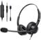 Arama Cuffia cellulare con microfono cancellazione del rumore, cuffie PC jack da 3,5 mm per Fritzfon c6 c5 iPhone Samsung Laptop Tablet Computer Business Call Center Home Office Skype Zoom Meetings,