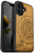 Carveit Holz Cover für iPhone 16 hülle, Handyhülle kompatibel MagSafe Silikon Stoßfeste Case, Magnetisch Hull für Apple 16 Handyhulle（Kirschholz-Der Kompass vor Kanagawa Waves）