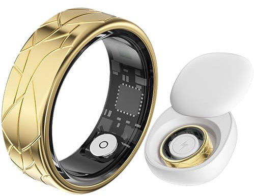 findtime Smart Ring Smartringe für Herren Damen Fitnessring Schrittzähler Schlaf Ring Herzfrequenz Fitness Tracker Ring Kalorien Health Sport Smart Ring Android iOS Gesundheitsring Pulsmesser