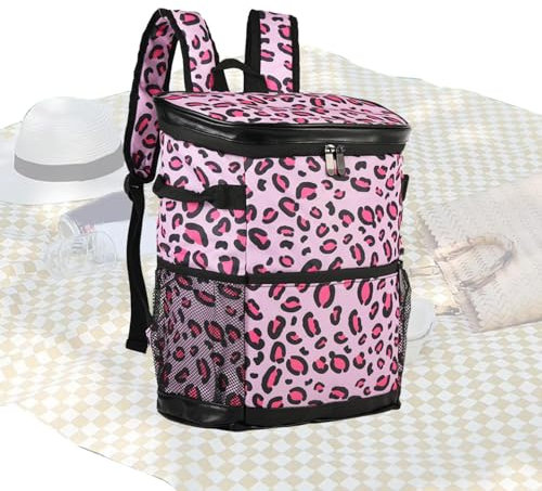 Isolierter Lebensmittel-Rucksack, wasserdichte Lunchtasche, Oxford-Tuch, ergonomischer Camping-Rucksack, tragbarer Lunch-Rucksack, multifunktionales Design, Oxford-Tuch für Camping, , Wandern