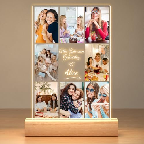 Personalisierte Geburtstagsgeschenk für Frauen, Personalisierte Bilderrahmen mit Foto, Personalisierte Foto Bilderrahmen mit Bild, Personalisiertes Weihnachtsgeschenke für Frauen Beste Freundin