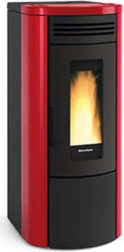 La Nordica - Stufa a pellet ventilata 16 kW colore Bordeaux