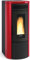 La Nordica - Stufa a pellet ventilata 16 kW colore Bordeaux