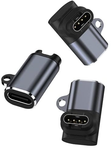 USB-C Adapter 3 Stück Type C ladekabel uhr kabel Kompatibel mit Garmin Fenix 7 pro, 6 6S 6X Pro, Fenix 5 5S 5X Plus, Forerunner 165 265 965 955 45 55 255,Vivoactive 3,Venu 2,Instinct 2,Ladegerät