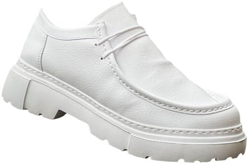 Solaress 2404 Herren Loafer, Business Fashion Schuhe, EU 42, Weiß