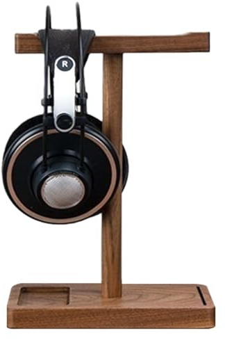 Kopfhörerhalter aus Holz – Halterung für Kopfhörer aus Walnuss für Büro