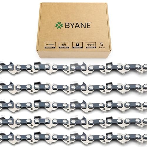 BYANE 8 Inch Chainsaw Chain, 3/8 LP Pitch, .043'' Gauge, 34 Drive Links Fits DeWalt 20V DCPS620/DCCS623B, Craftsman CMCCSP20, 79240 - DWO1DT608, R34 (5 chains)