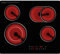 GRACEALL 60cm Electric Hob 4 Burner Hot Plates for Cooking, Four Infrared Domino Cooktop, 230V Ceramic Stove Built-in, Glass Cook Top