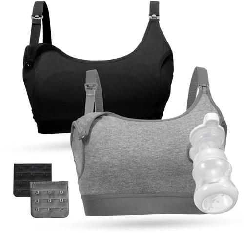 momcozy Handsfree-pump-bh, justerbara bröstpumpar, håll- och amningsbehå, lämplig för amningspumpar av Lansinoh, Philips Avent, Spectra, Evenflo med mera