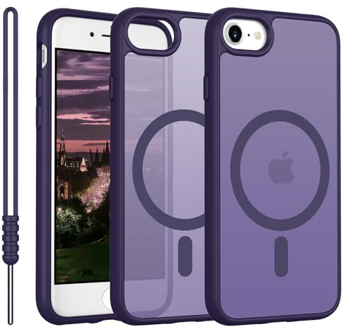 Custodia Cover per iPhone 7 8 Compatibile con MagSafe,viola