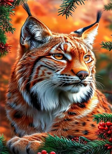 Puzzle 120 Teile Luchs Puzzle für Erwachsene,Jugendliche Herausforderungsspielzeug Dekompressionsspiel,Spielzeugpuzzle Geschenke zur Wohndekoration 25x20 cm