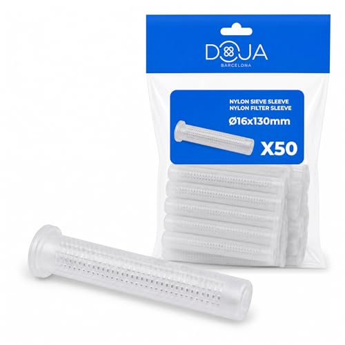 Tamiz Nylon Ancoraggio Chimico DOJA Barcelona - Pack 50-16x130mm - Tasselli a Calza per Chimico, Barra Filettata Ancoraggi Chimici, Facile Installazione, Design Ottimizzato, Tassello a Rete Nylon