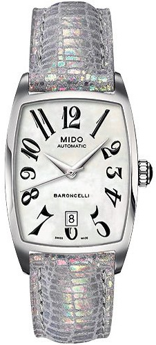 MIDO Damenuhr-Automatik Baroncelli Tonneau M0033071612200