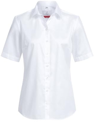 GREIFF Corporate Bluse Premium Damen Oeko TEX® Bügelfrei Weiß 46
