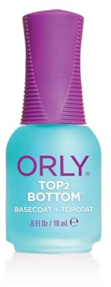 ORLY Two-in-One | All-in-One Basis-/Über-Lack Nagellack | 18 ml | Basecoat & Topcoat | Unterlack & Überlack | Farbe Transparent | Maniküre I Nägel I Nagellack